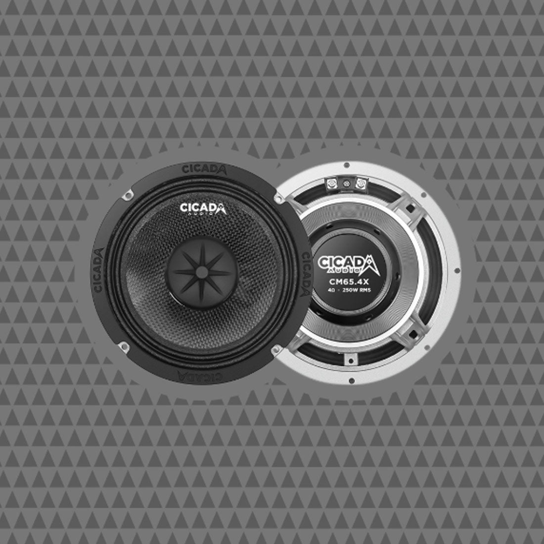 Cicada Audio CM65.4X 6.5" Mid-Bass Component Speakers With 4 Ohm CMC™ Cones