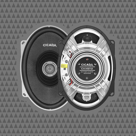 Cicada Audio CXX57.2 5x7" High Performance Full-Range Pro Coaxial Motorcycle Speakers