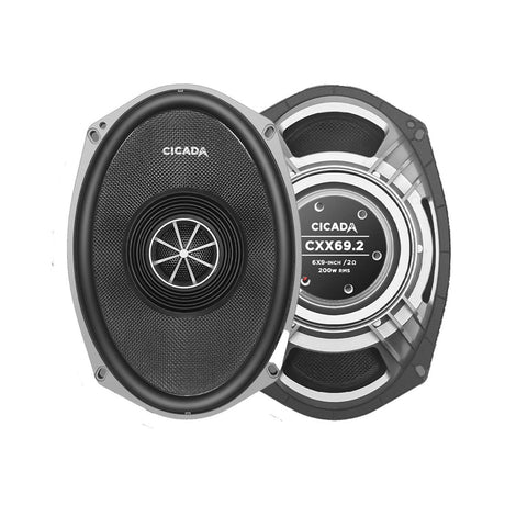  Cicada Audio CXX69.2 6"x9" Pro Coaxial 2-Way Motorcycle Speakers