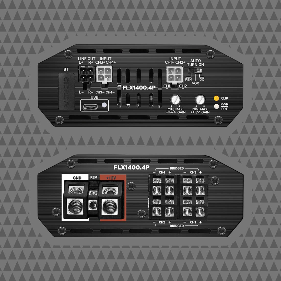  Cicada Audio FLX1400.4P 4-Channel DSP Amplifier