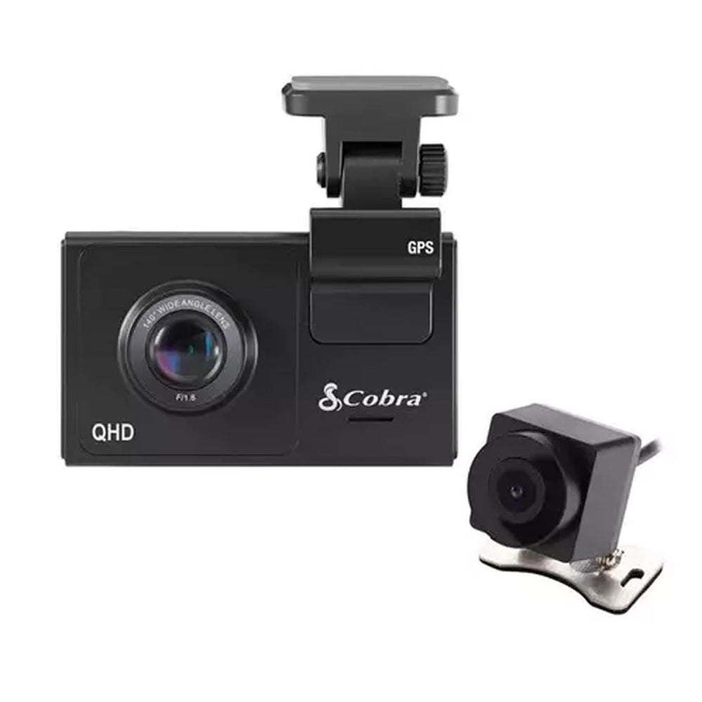 Cobra SC200-EV1 Quad HD Dash Cam and Waterproof External Rear Camera ...