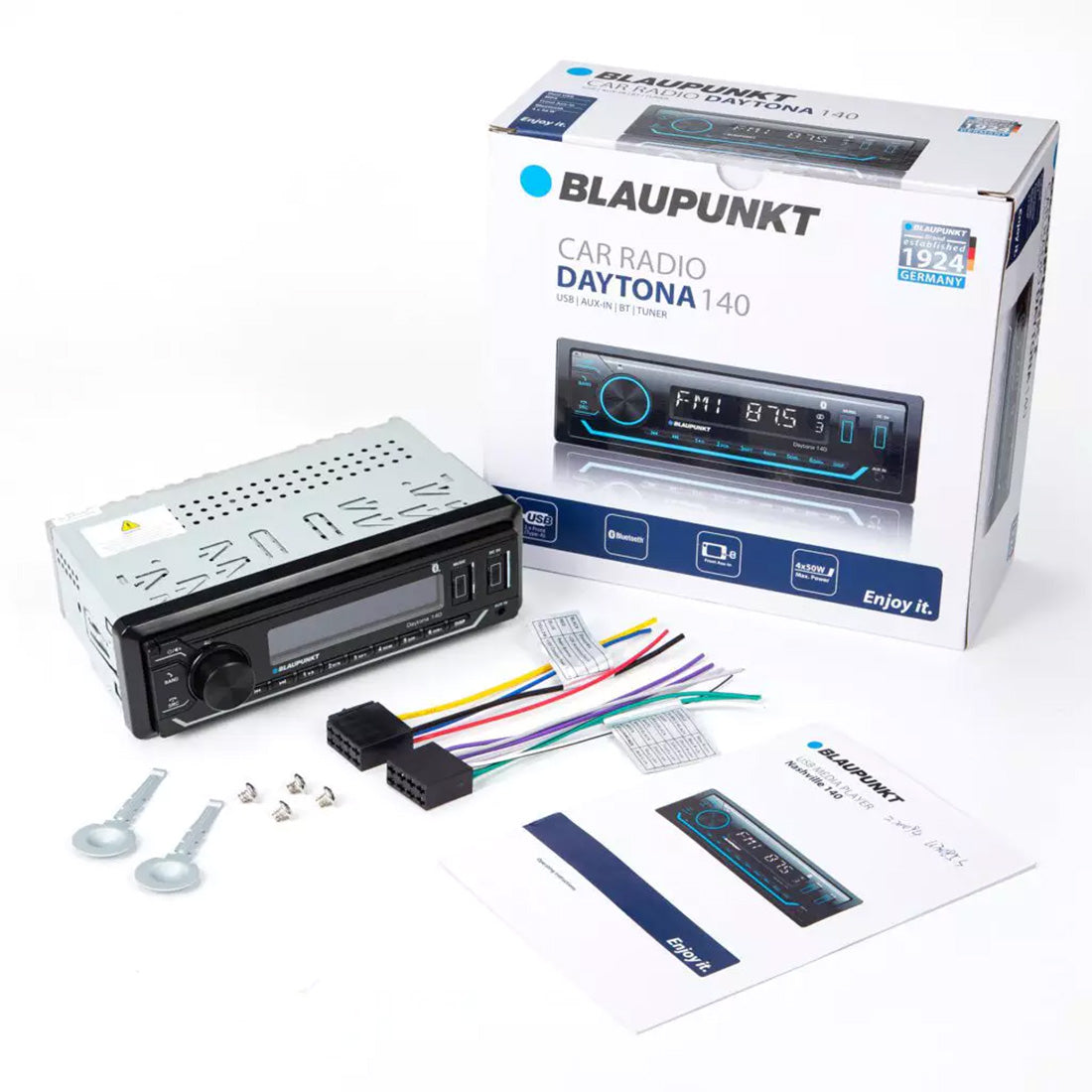 Blaupunkt DAYTONA 140 Single Din Mechless Bluetooth Receiver With USB / AUX