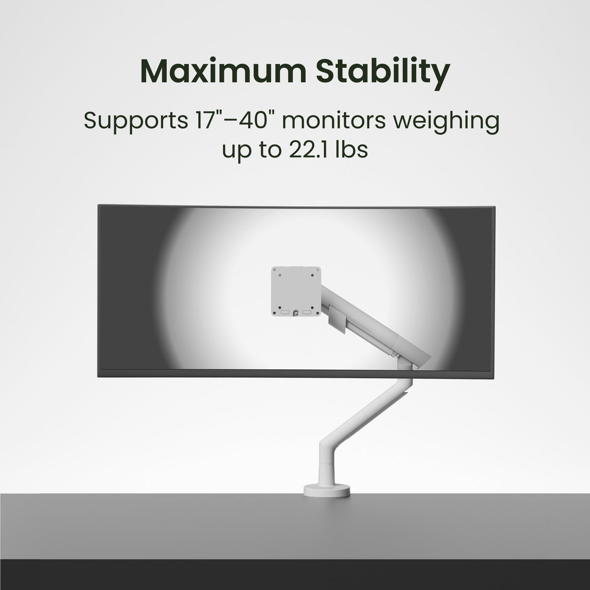 Kanto DM1 Single Monitor Desktop Mount with Spring-Assisted Height Adjustment