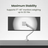 Kanto DM1 Single Monitor Desktop Mount with Spring-Assisted Height Adjustment