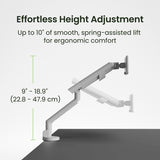 Kanto DM1 Single Monitor Desktop Mount with Spring-Assisted Height Adjustment
