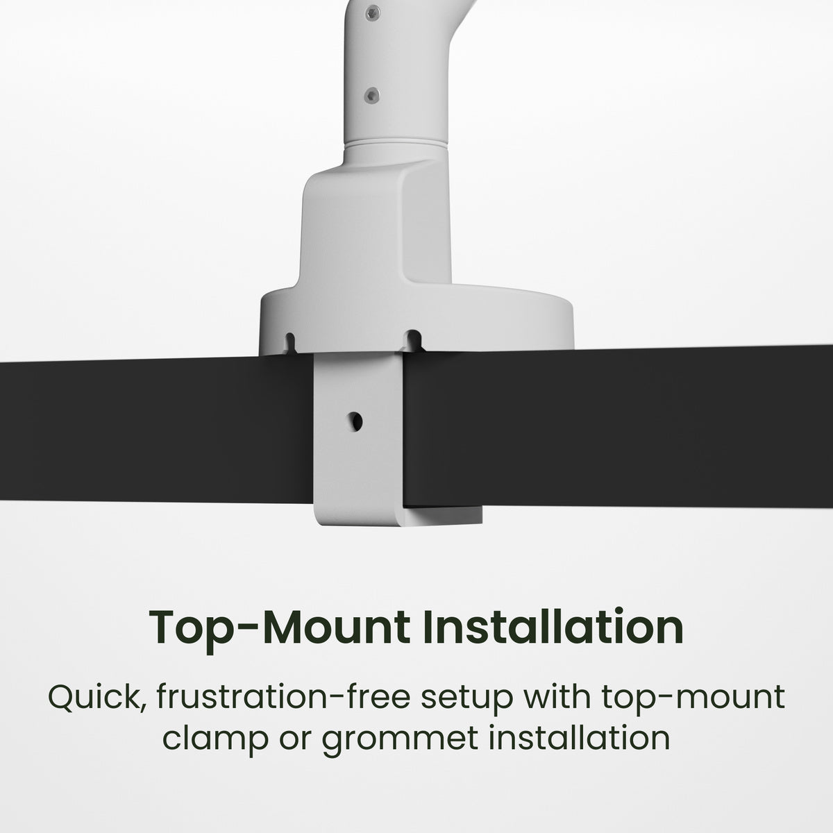 Kanto DM1 Single Monitor Desktop Mount with Spring-Assisted Height Adjustment