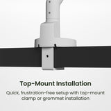 Kanto DM1 Single Monitor Desktop Mount with Spring-Assisted Height Adjustment