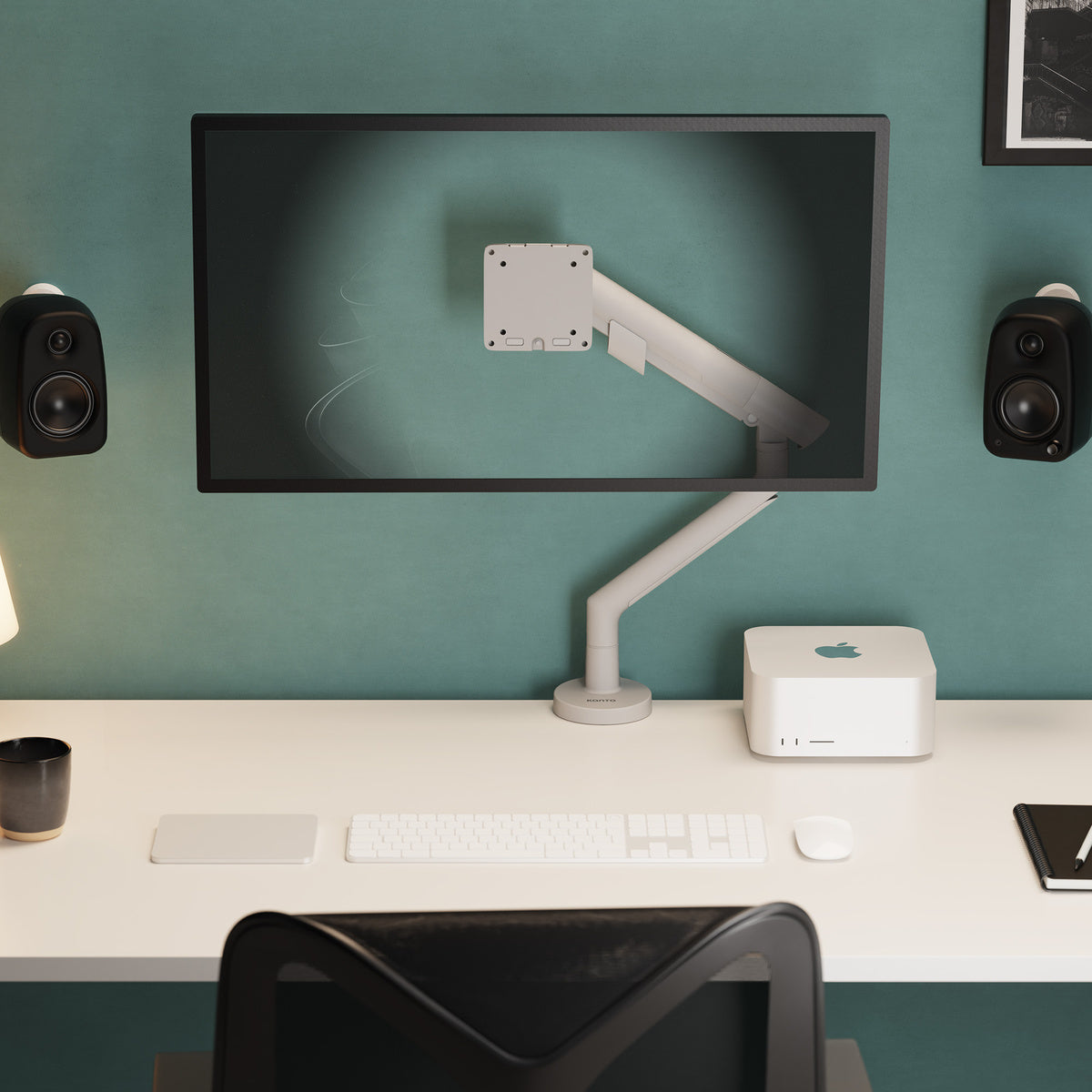 Kanto DM1 Single Monitor Desktop Mount with Spring-Assisted Height Adjustment