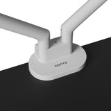Kanto DM2 Dual Monitor Desktop Mount with Spring-Assisted Height Adjustment - White