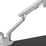 Kanto DM2 Dual Monitor Desktop Mount with Spring-Assisted Height Adjustment - White