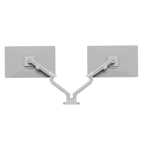 Kanto DM2 Dual Monitor Desktop Mount with Spring-Assisted Height Adjustment - White