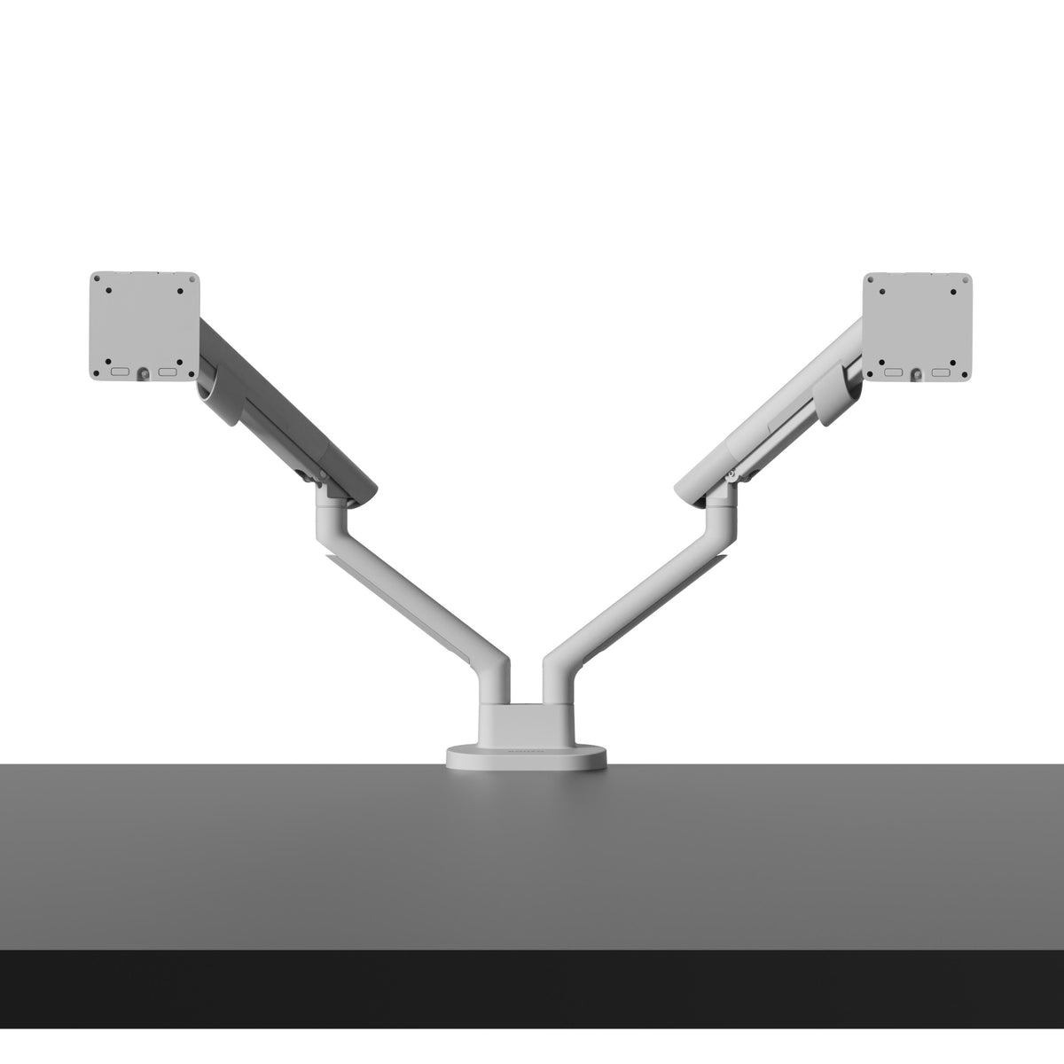 Kanto DM2 Dual Monitor Desktop Mount with Spring-Assisted Height Adjustment - White