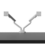 Kanto DM2 Dual Monitor Desktop Mount with Spring-Assisted Height Adjustment - White