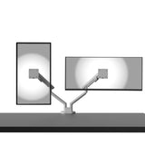 Kanto DM2 Dual Monitor Desktop Mount with Spring-Assisted Height Adjustment - White