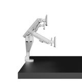 Kanto DM2 Dual Monitor Desktop Mount with Spring-Assisted Height Adjustment - White
