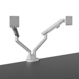 Kanto DM2 Dual Monitor Desktop Mount with Spring-Assisted Height Adjustment - White