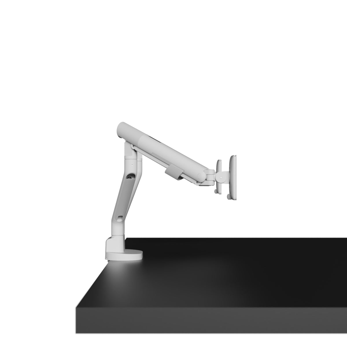 Kanto DM2 Dual Monitor Desktop Mount with Spring-Assisted Height Adjustment - White