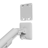 Kanto DM2 Dual Monitor Desktop Mount with Spring-Assisted Height Adjustment - White