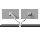 Kanto DM2 Dual Monitor Desktop Mount with Spring-Assisted Height Adjustment - White