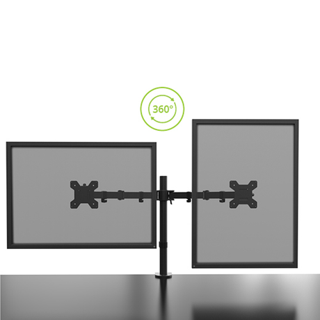 Kanto DML2000 Dual Desktop Monitor Mount with 27" Monitor Support