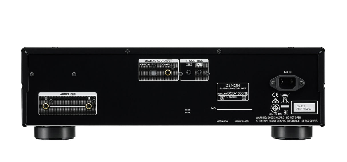 Denon DCD-1600NE Super Audio CD Player w/  Ultra High Precision - B-Stock