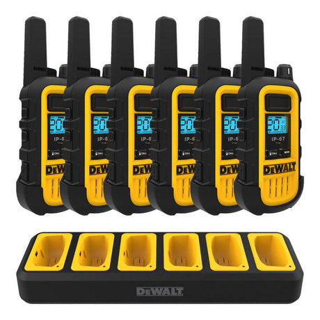 DeWALT DXFRS300 Heavy Duty 6-Port Walkie Talkie Charger