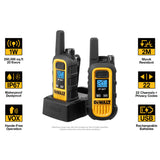 DeWALT DXFRS800 Heavy Duty Walkie Talkies