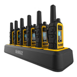 DeWalt 2DXFRS300-BCH6 Heavy Duty 12 DXFRS300 Radios with 2X 6 Port Chargers (2DXFRS300-BCH6)
