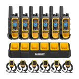 DeWalt DXFRS300BCH6-RM1 Heavy Duty 6 DXFRS300 Radios with 6 Port Charger and 6 Remote Speaker Microphones (DXFRS300BCH6-RM1)