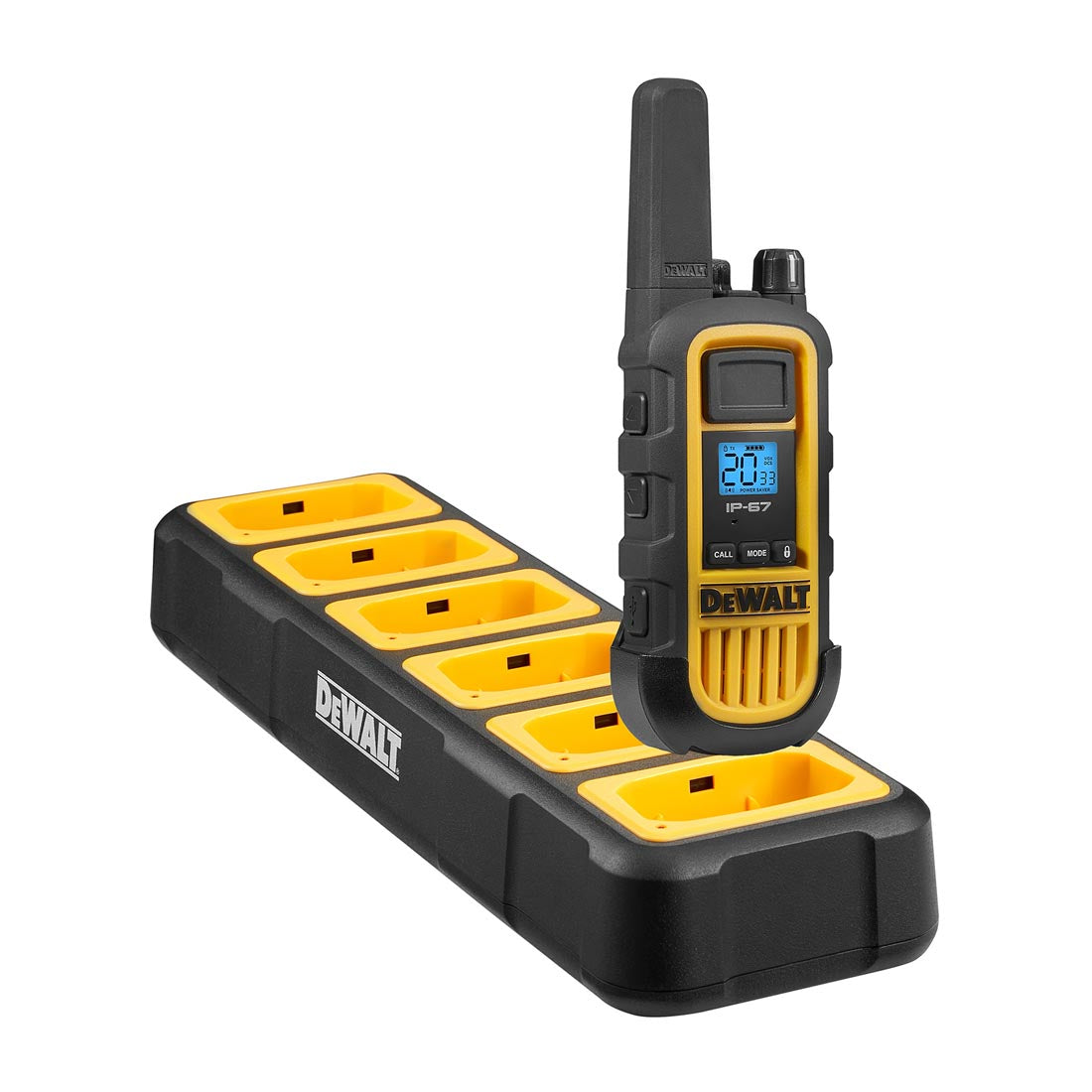 DeWalt DXFRS800BCH6-RM1 Heavy Duty 6 DXFRS800 Radios with 6 Port Charger and 6 Remote Speaker Microphones (DXFRS800BCH6-RM1)