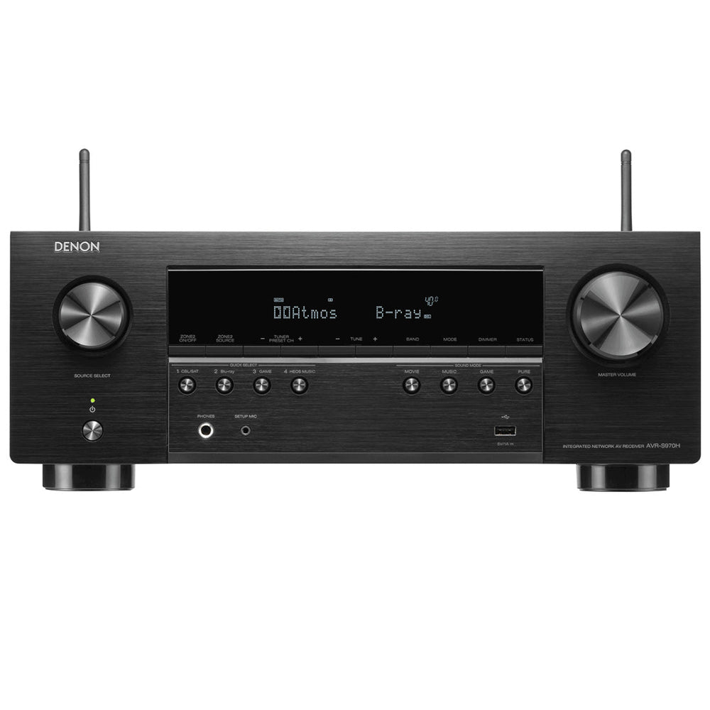 Denon AVR-S970H 7.2 Channel 8K Receiver | Home 250 Speaker Bundle ...