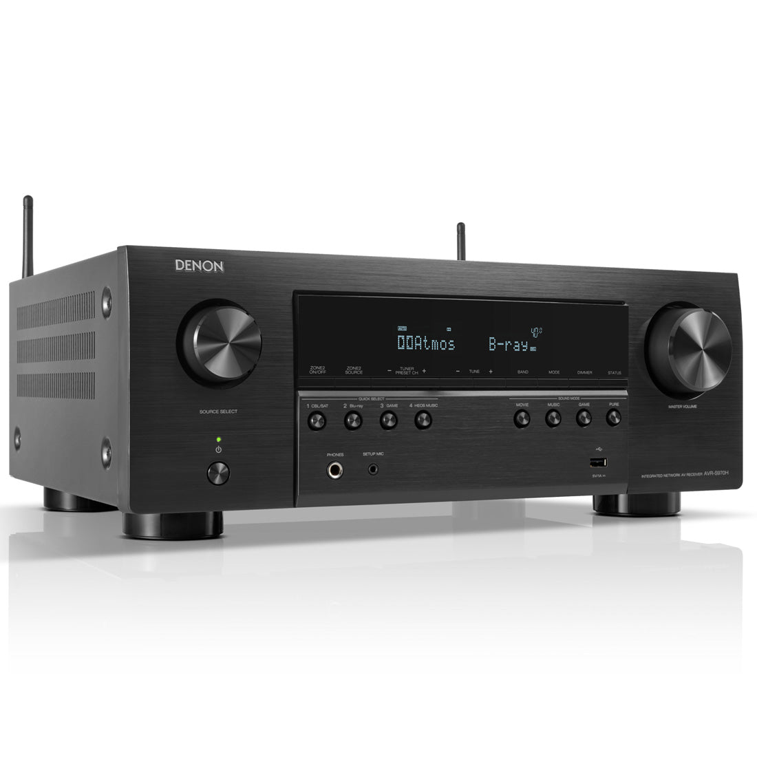 Denon AVR-S970H 7.2 Channel 8K Receiver with Dolby Atmos and DTS:X