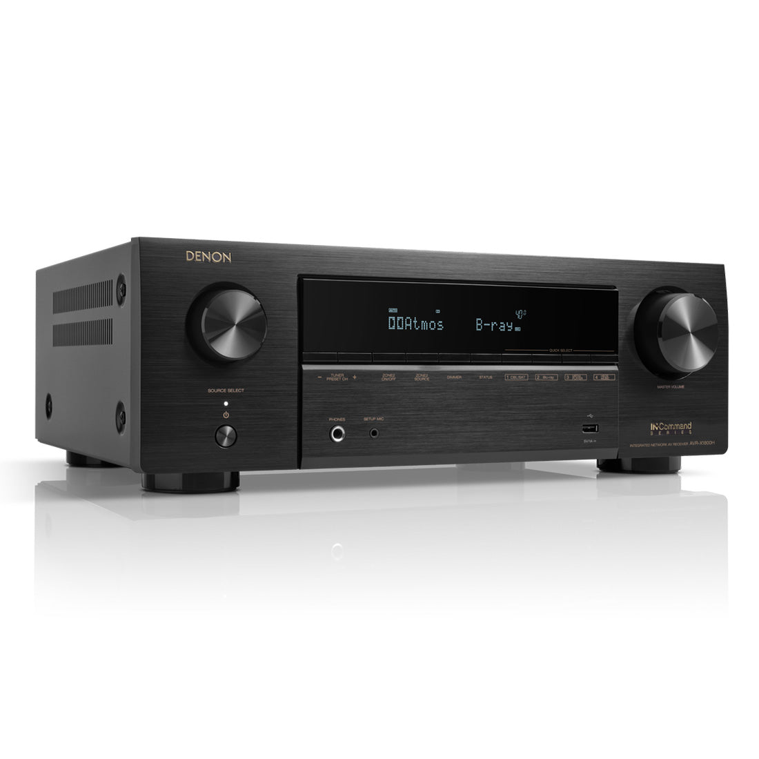 Denon AVR-X1800H 7.2 Channel 8K Receiver | Home Subwoofer Bundle