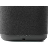 Denon Home 400 wireless smart speaker in charcoal, showing rear controls and inputs