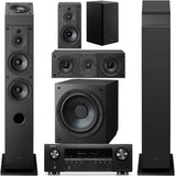 Denon AVR-S770H 7.2 Channel 8K AV Receiver | Sony SS-CS3M2 7.1 Speaker Bundle #1