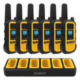 Dewalt 2DXFRS800-BCH6 Heavy Duty 12 DXFRS800 Radios with 2X 6 Port Chargers (2DXFRS800-BCH6)