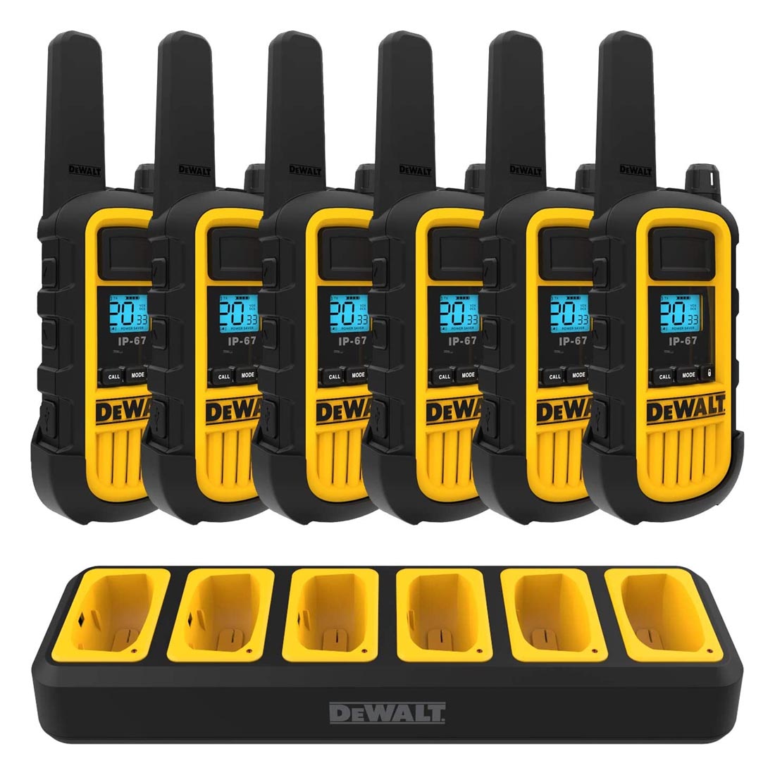 Dewalt 4DXFRS800-BCH6 Heavy Duty 24 DXFRS800 Radios with 4X 6 Port Chargers (4DXFRS800-BCH6)