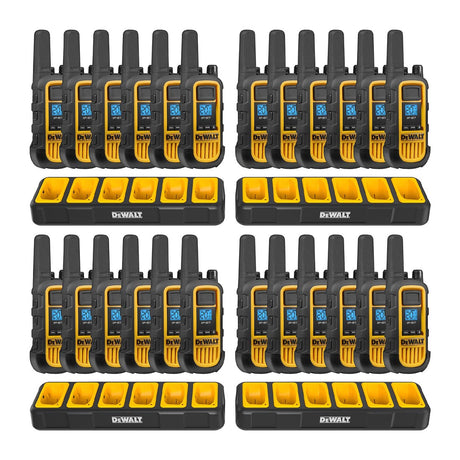 Dewalt 4DXFRS800-BCH6 Heavy Duty 24 DXFRS800 Radios with 4X 6 Port Chargers (4DXFRS800-BCH6)