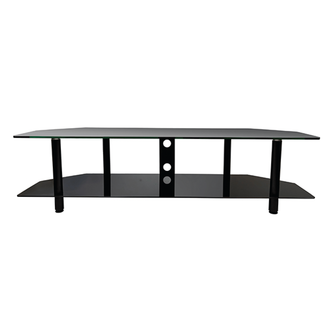 EVOssentials 58" TV Stand Tempered Glass Black - (EVOTV5075G)