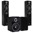 Elipson ELIPF14FBK Floor Standing Speakers (Pair) | ELIPF6BBK Bookshelf Speakers (Pair) - Black - Bundle