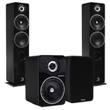 Elipson ELIPF14FBK Floor Standing Speakers (Pair) | ELIPF6BBK Bookshelf Speakers (Pair) - Black - Bundle