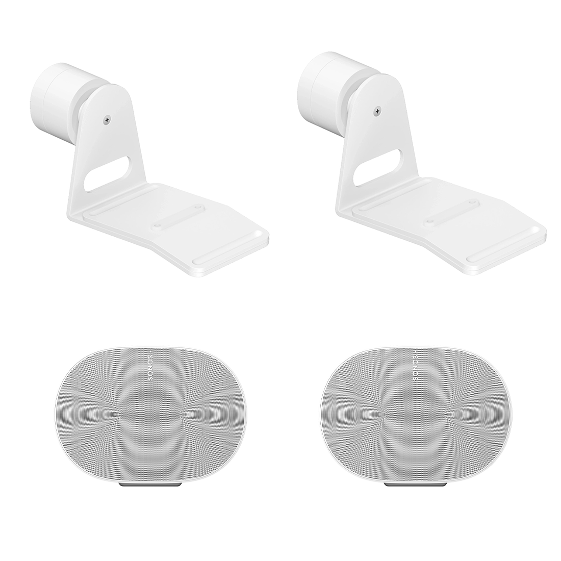 Sonos Era 300 Wireless Bluetooth Smart Speaker with Wall Mount - Pair  - Bundle