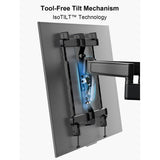 ErgoAV ERMMM6-01B Motion Mount with Dual Arms for TVs 39″ to 65″