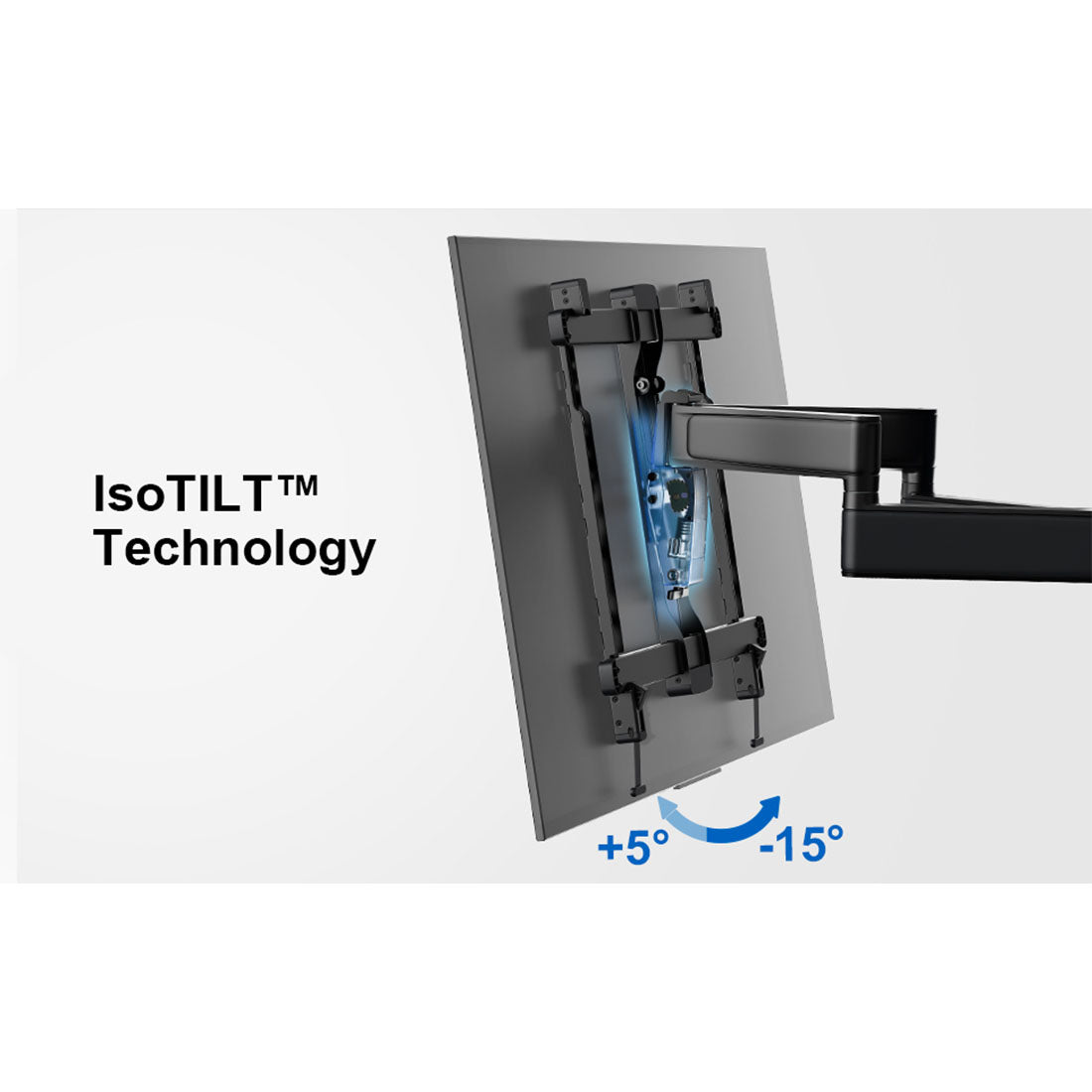 ErgoAV ERMMM6-01B Motion Mount with Dual Arms for TVs 39″ to 65″