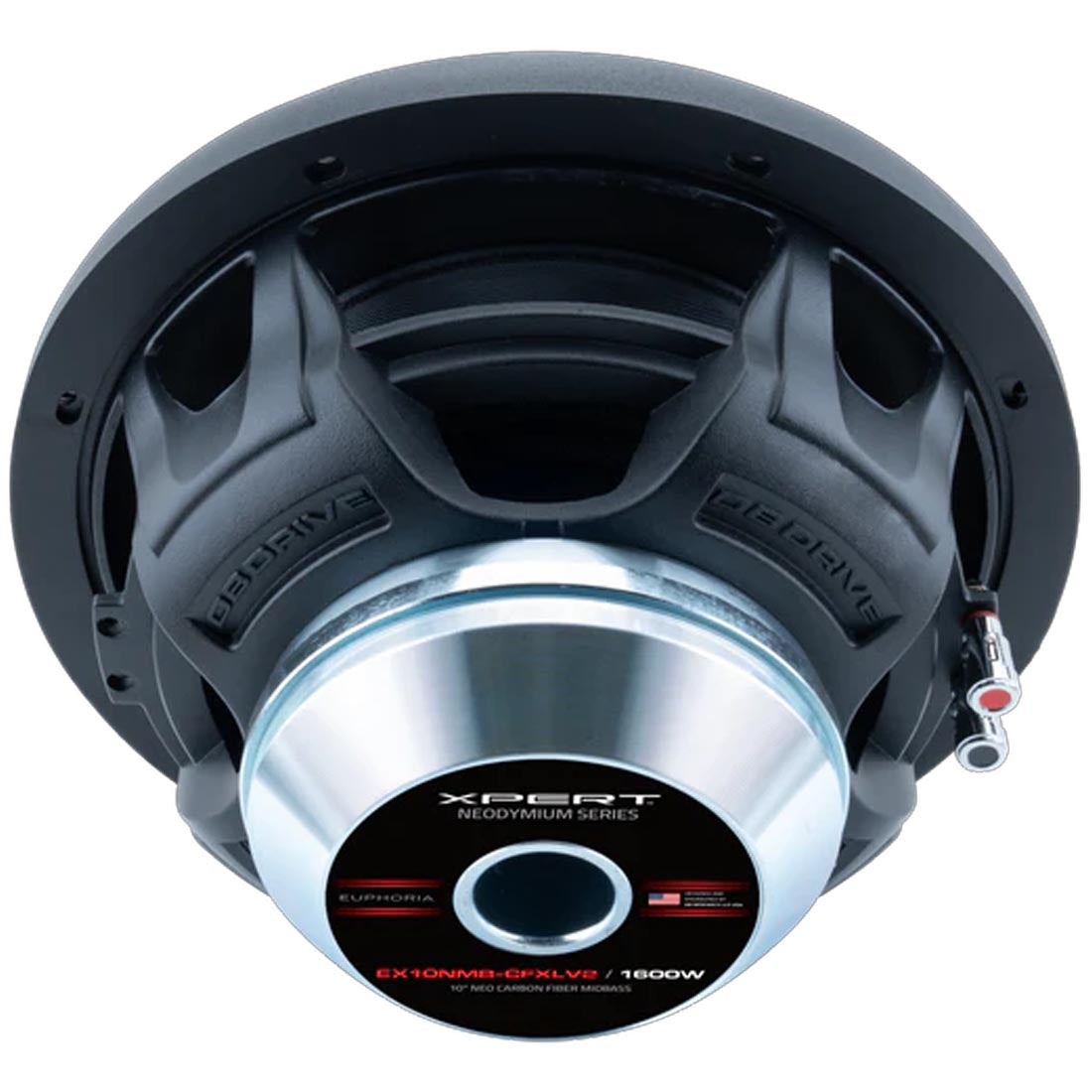 Euphoria XPERT EX10NMB-CFXLV2 10" NEO Carbon Fiber Midbass Speaker - Each