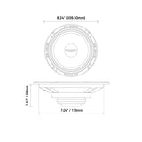 Euphoria XPERT EXM8NSB 8" NEO Sealed Back Midrange Speaker - Each