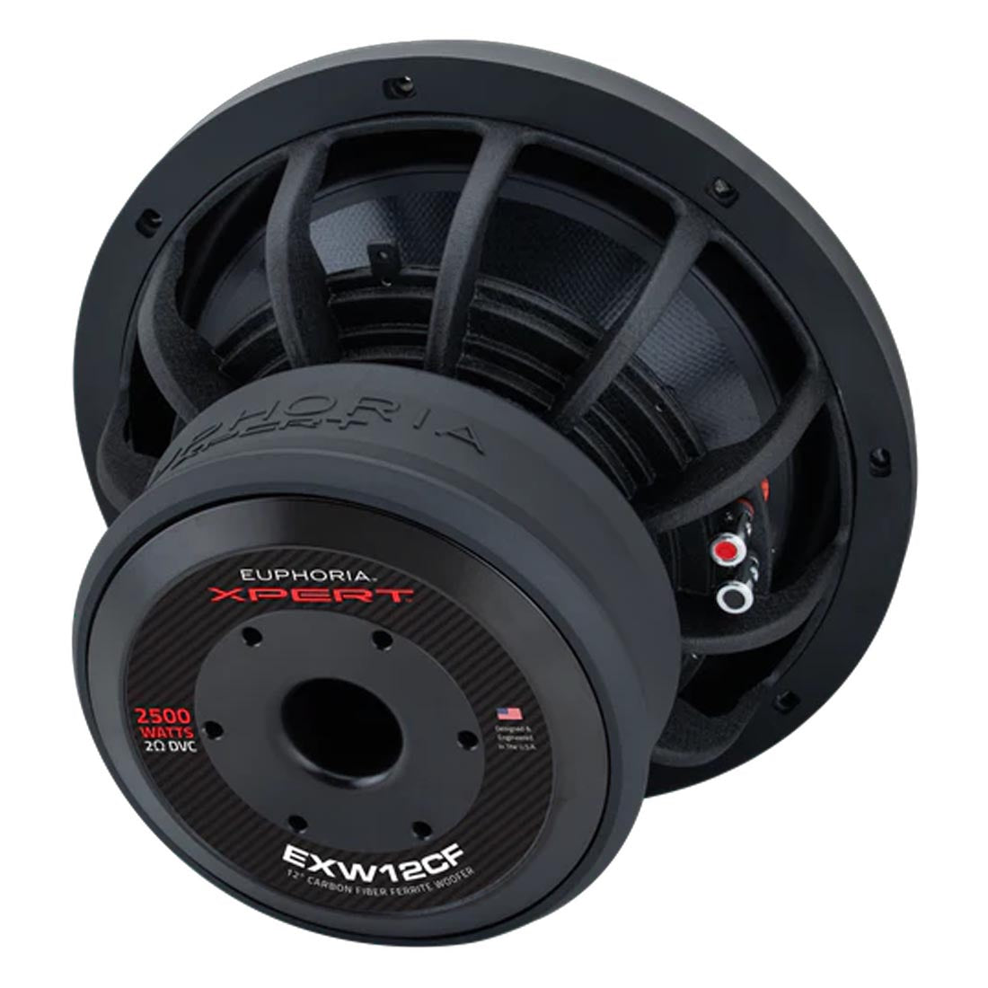 Euphoria XPERT EXW12CF 12" Dual 2-Ohm Carbon Subwoofer - Each