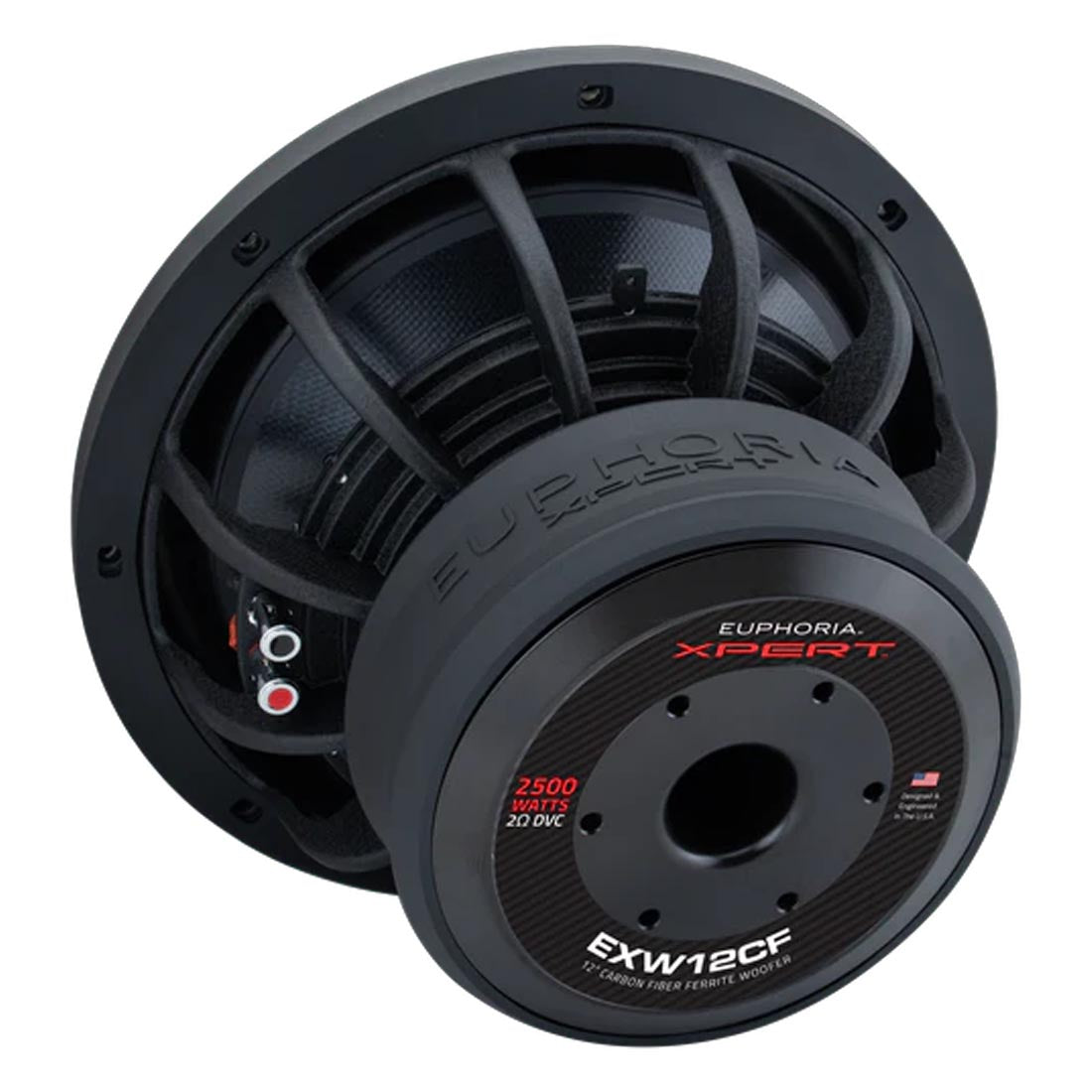 Euphoria XPERT EXW12CF 12" Dual 2-Ohm Carbon Subwoofer - Each