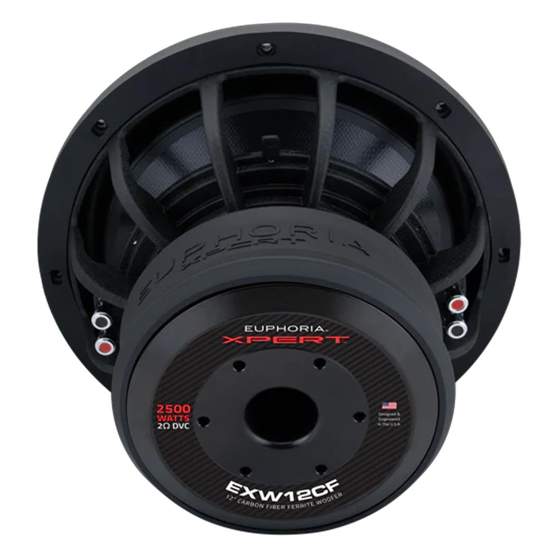 Euphoria XPERT EXW12CF 12" Dual 2-Ohm Carbon Subwoofer - Each