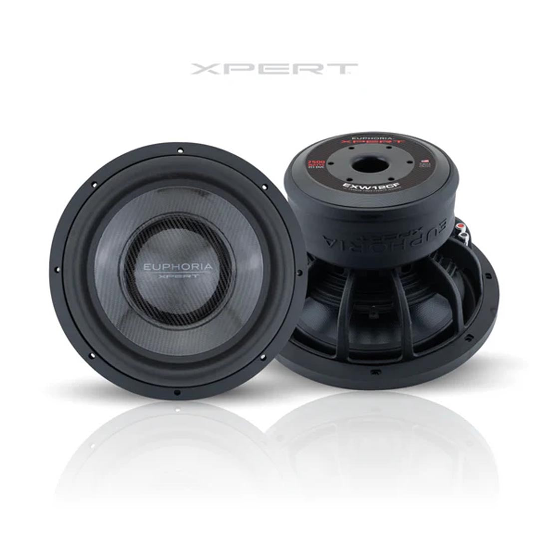 Euphoria XPERT EXW12CF 12" Dual 2-Ohm Carbon Subwoofer - Each